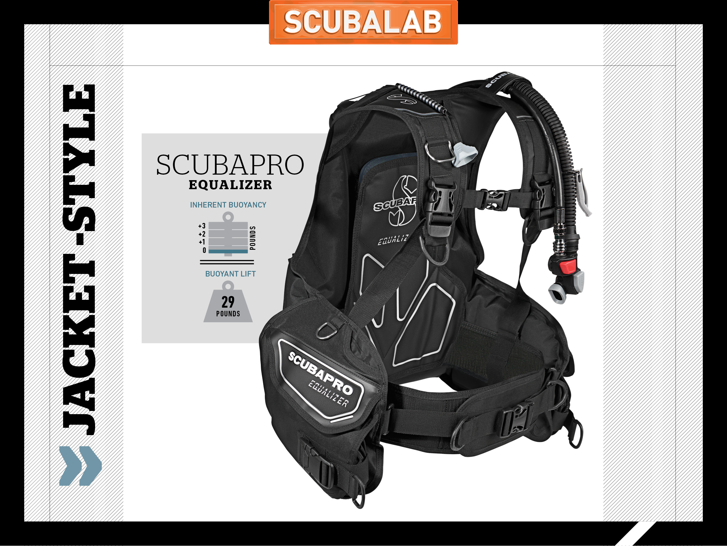 SCUBAPRO EQUALIZER BC jacket M air2装着品 - マリン/スイミング