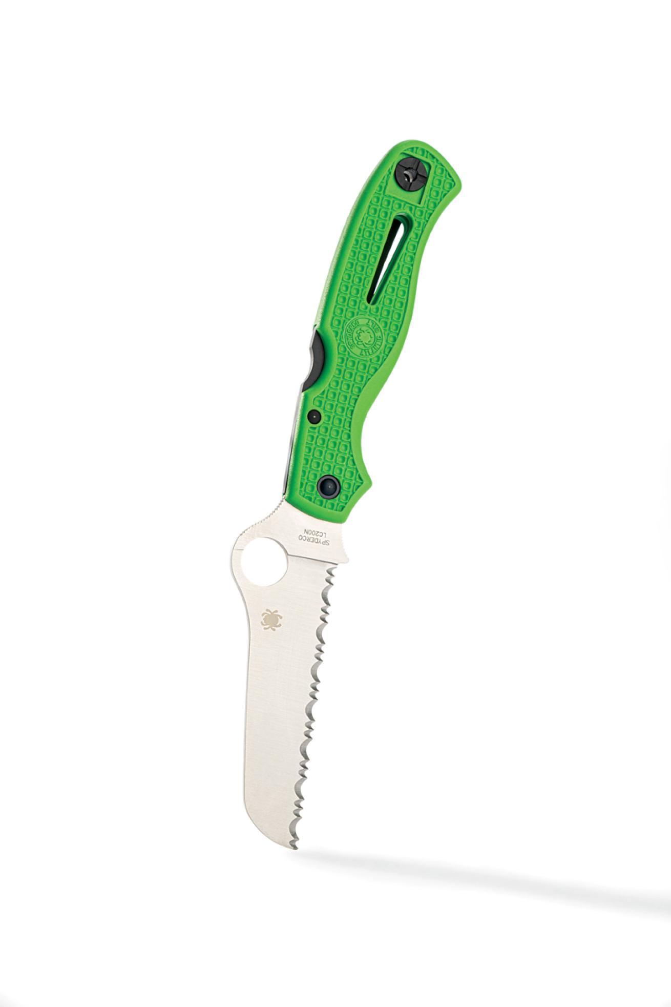 Spyderco Atlantic Salt Green Knife