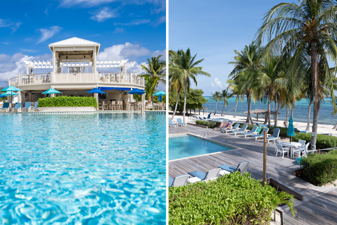 two resorts with pools