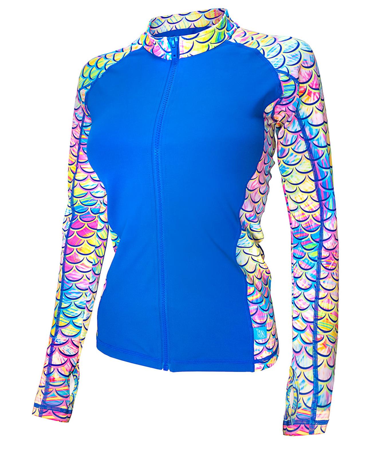 SPACEFISH ARMY ECO-FRIENDLY FULL ZIP-UP RASH GUARD