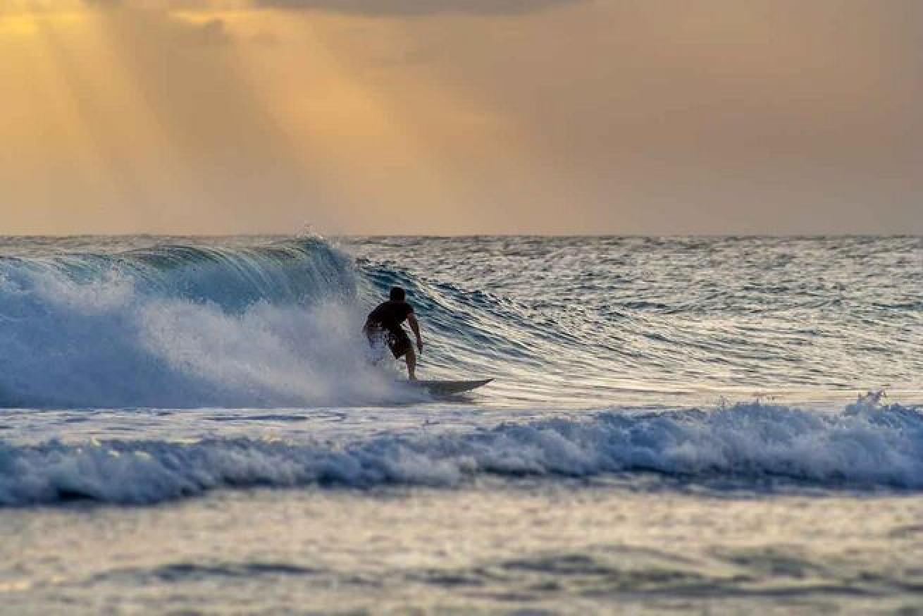 Surfing is one of the prime activities on the beaches of Barbados